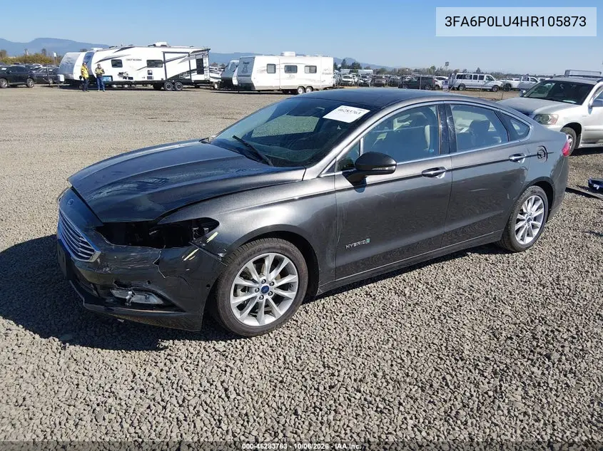 2017 FORD FUSION VIN 3FA6P0LU4HR105873 — фото 2