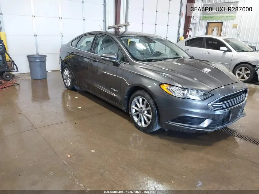 FORD FUSION 2017, VIN 3FA6P0LUXHR287000