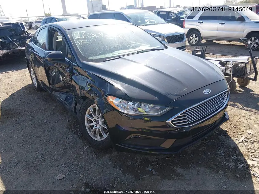 FORD FUSION 2017, VIN 3FA6P0G74HR145049