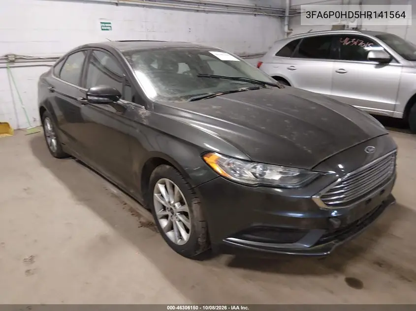 FORD FUSION 2017, VIN 3FA6P0HD5HR141564
