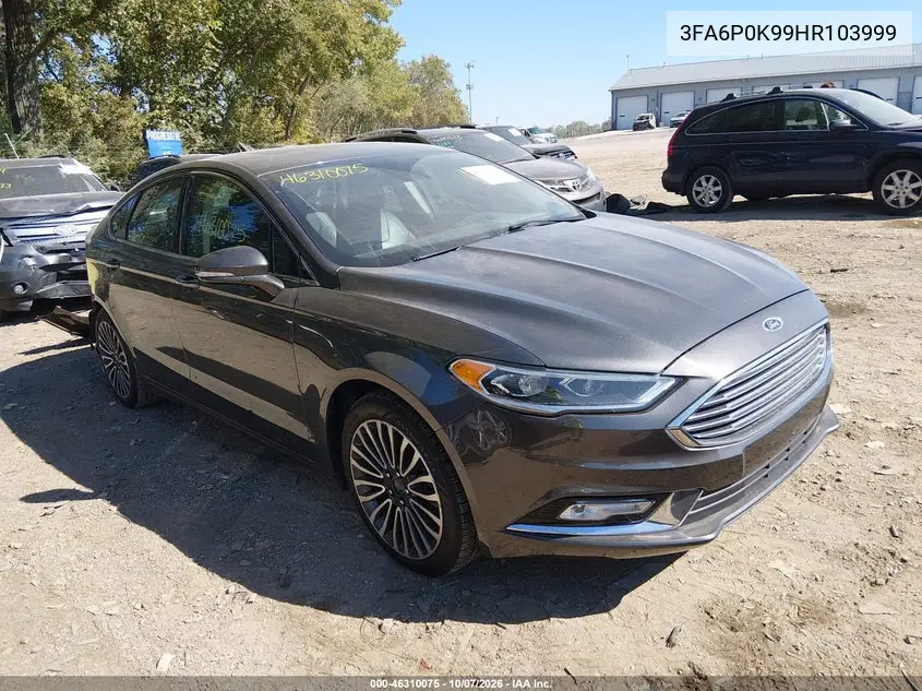 FORD FUSION 2017, VIN 3FA6P0K99HR103999