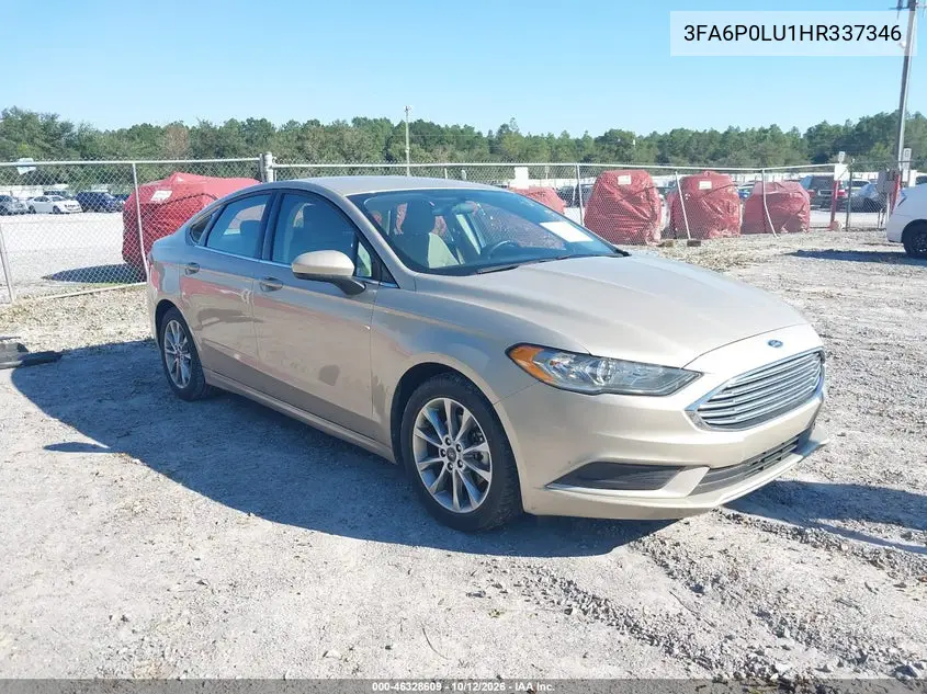 FORD FUSION 2017, VIN 3FA6P0LU1HR337346