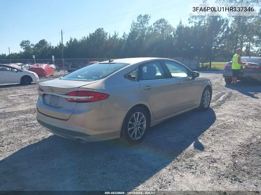 2017 FORD FUSION VIN 3FA6P0LU1HR337346 — фото 4