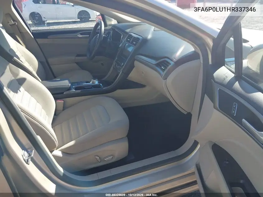 2017 FORD FUSION VIN 3FA6P0LU1HR337346 — фото 5