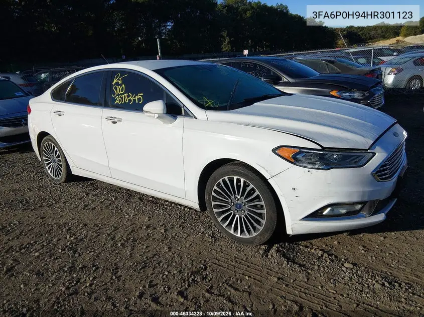 FORD FUSION 2017, VIN 3FA6P0H94HR301123