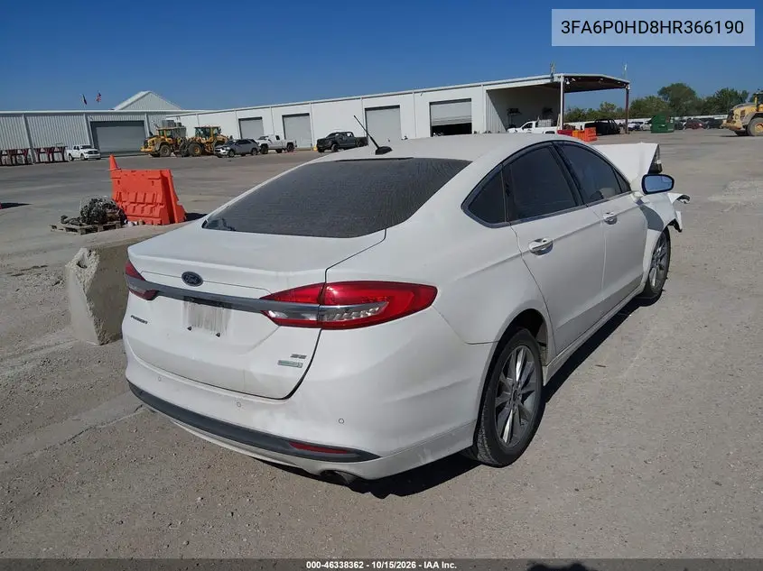 2017 FORD FUSION VIN 3FA6P0HD8HR366190 — фото 4