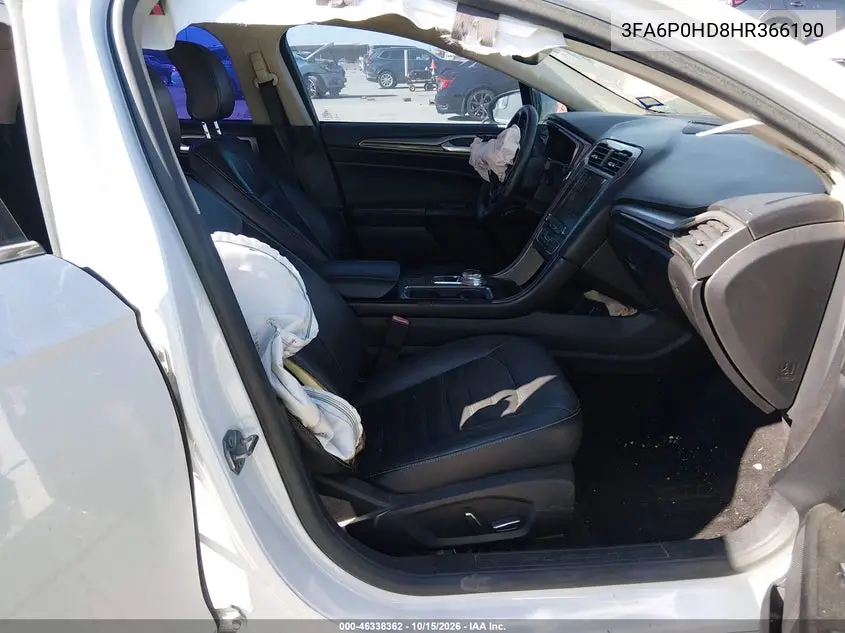 2017 FORD FUSION VIN 3FA6P0HD8HR366190 — фото 5