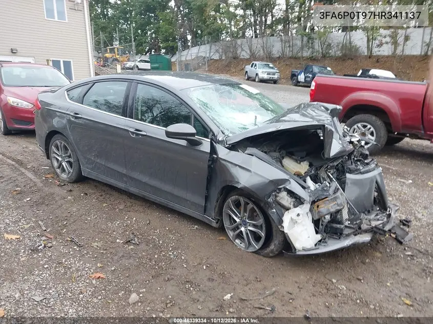 FORD FUSION 2017, VIN 3FA6P0T97HR341137