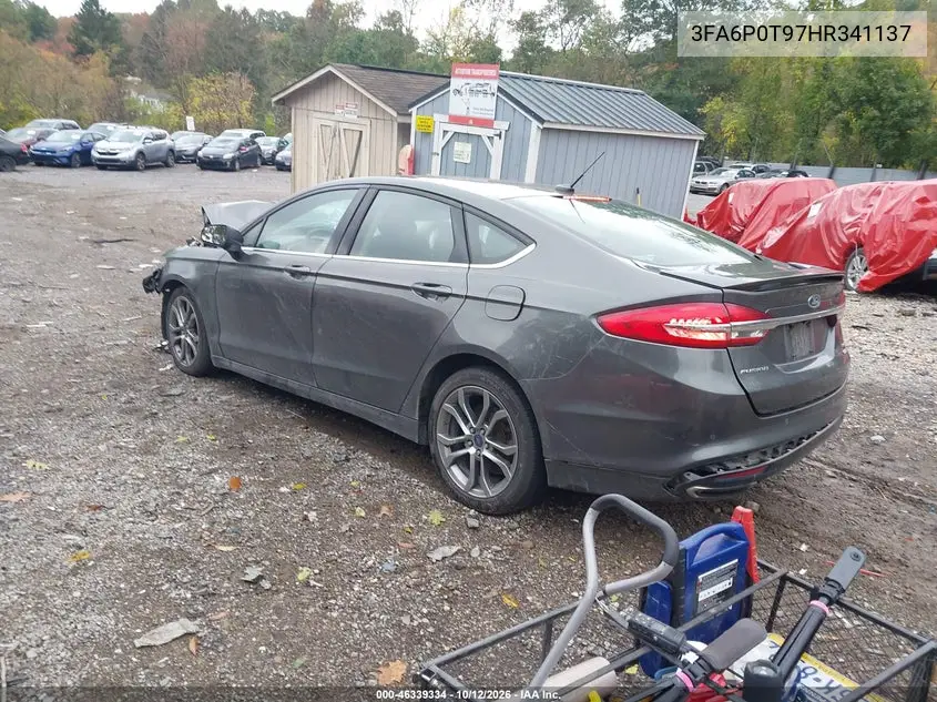 2017 FORD FUSION VIN 3FA6P0T97HR341137 — фото 3