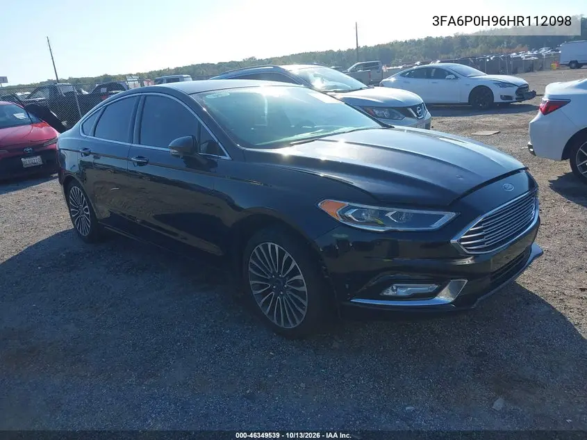 FORD FUSION 2017, VIN 3FA6P0H96HR112098