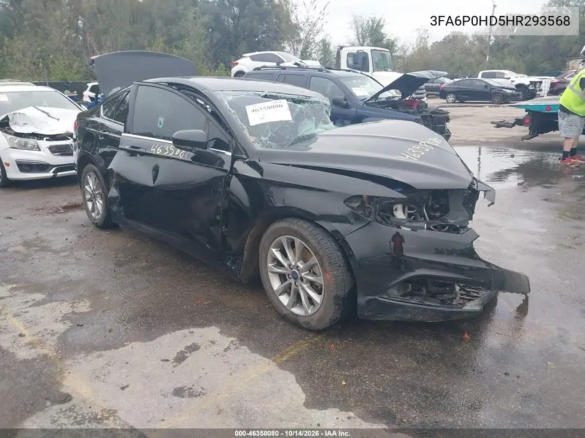 FORD FUSION 2017, VIN 3FA6P0HD5HR293568