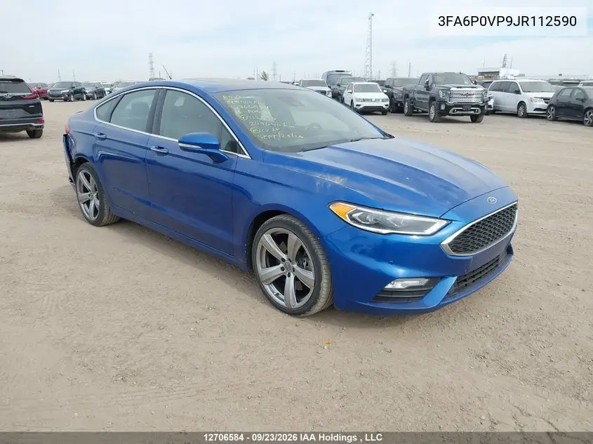 FORD FUSION 2018, VIN 3FA6P0VP9JR112590