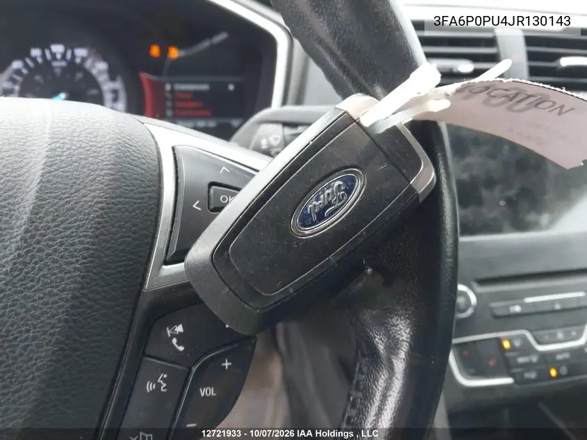2018 FORD FUSION VIN 3FA6P0PU4JR130143 — фото 11