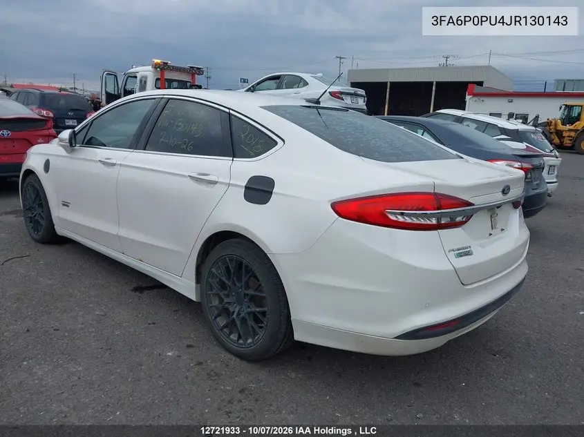 2018 FORD FUSION VIN 3FA6P0PU4JR130143 — фото 3