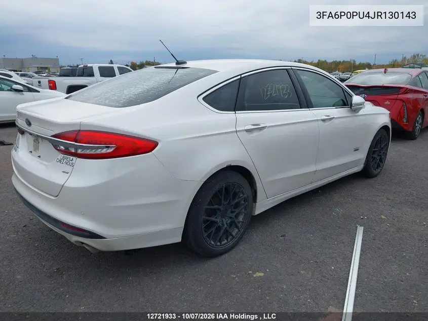 2018 FORD FUSION VIN 3FA6P0PU4JR130143 — фото 4