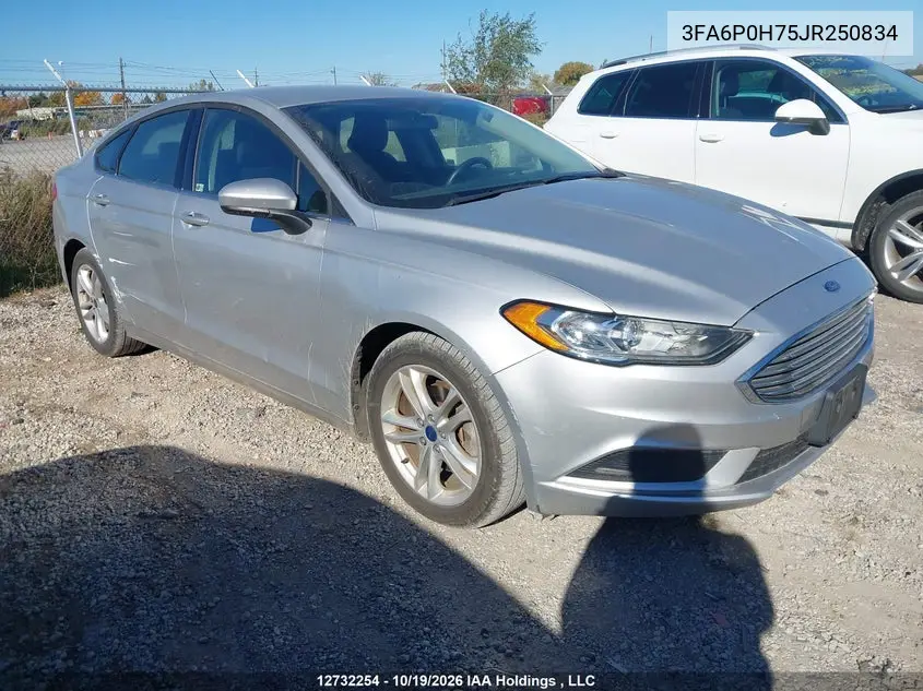 FORD FUSION 2018, VIN 3FA6P0H75JR250834