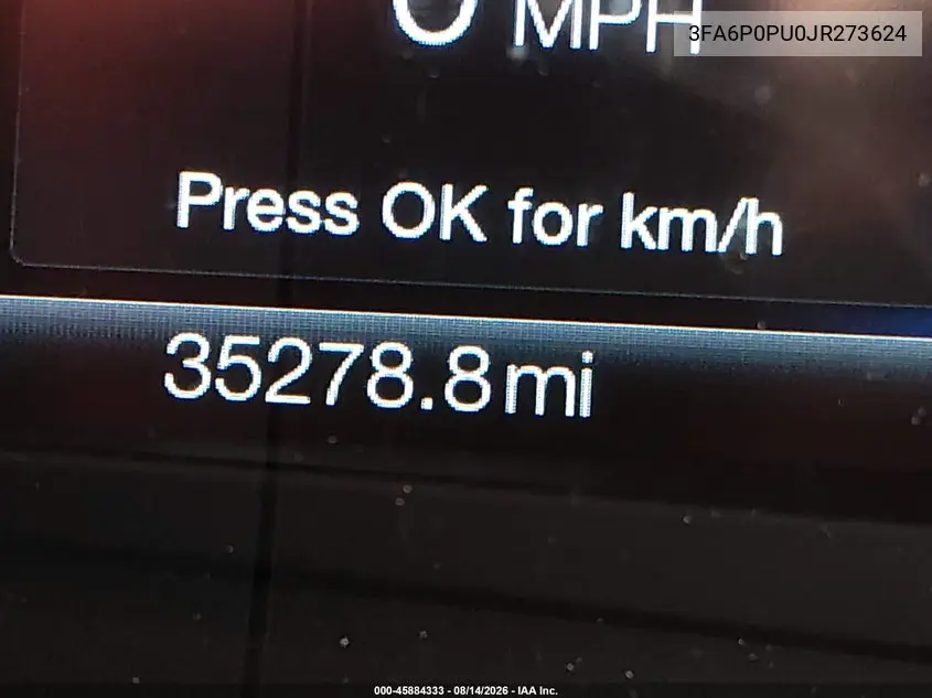 2018 FORD FUSION VIN 3FA6P0PU0JR273624 — фото 15