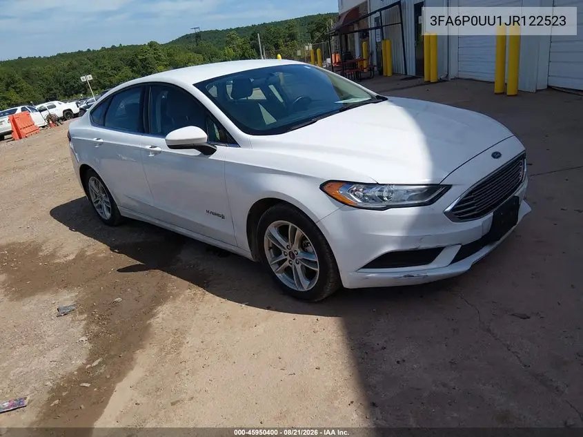 FORD FUSION 2018, VIN 3FA6P0UU1JR122523