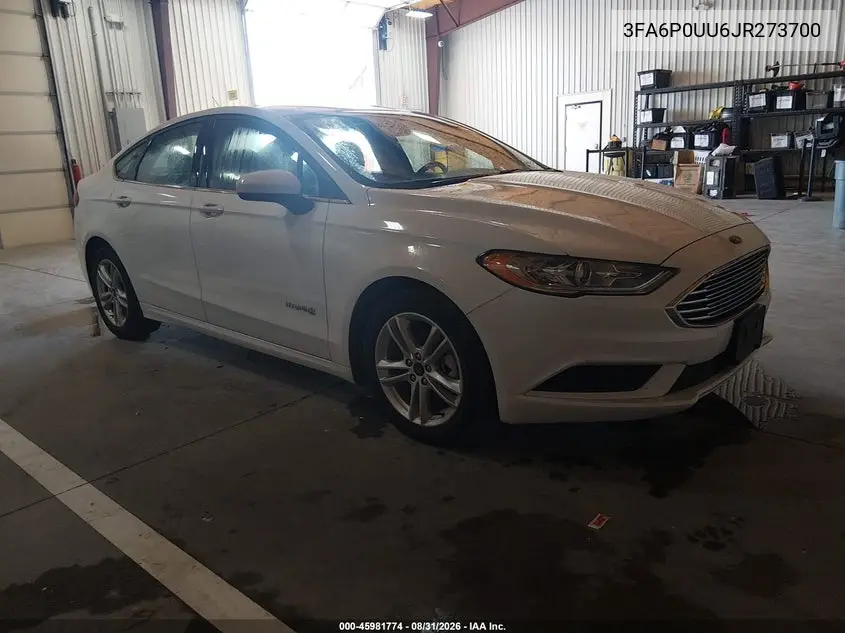 FORD FUSION 2018, VIN 3FA6P0UU6JR273700