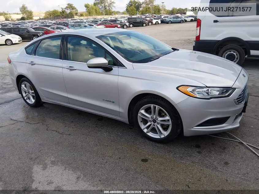 FORD FUSION 2018, VIN 3FA6P0UU1JR271577