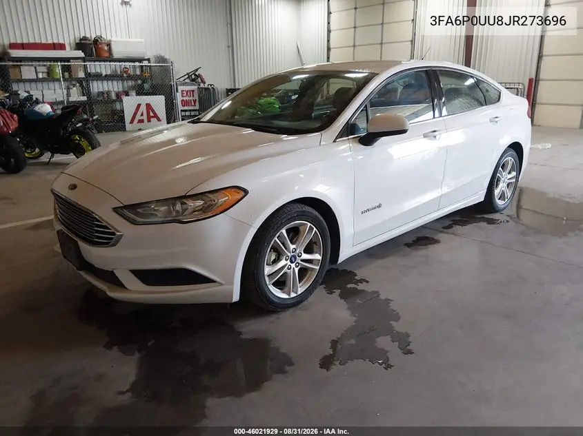 2018 FORD FUSION VIN 3FA6P0UU8JR273696 — фото 2