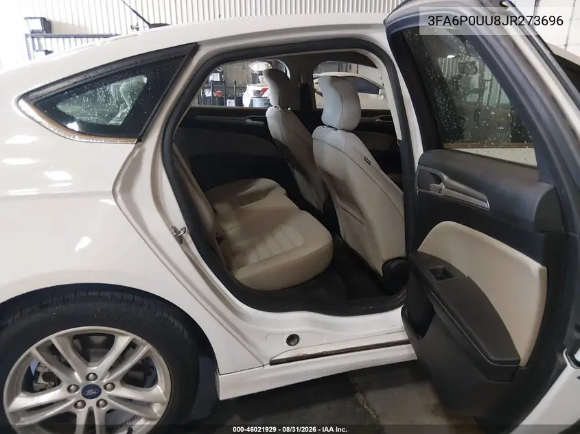 2018 FORD FUSION VIN 3FA6P0UU8JR273696 — фото 8