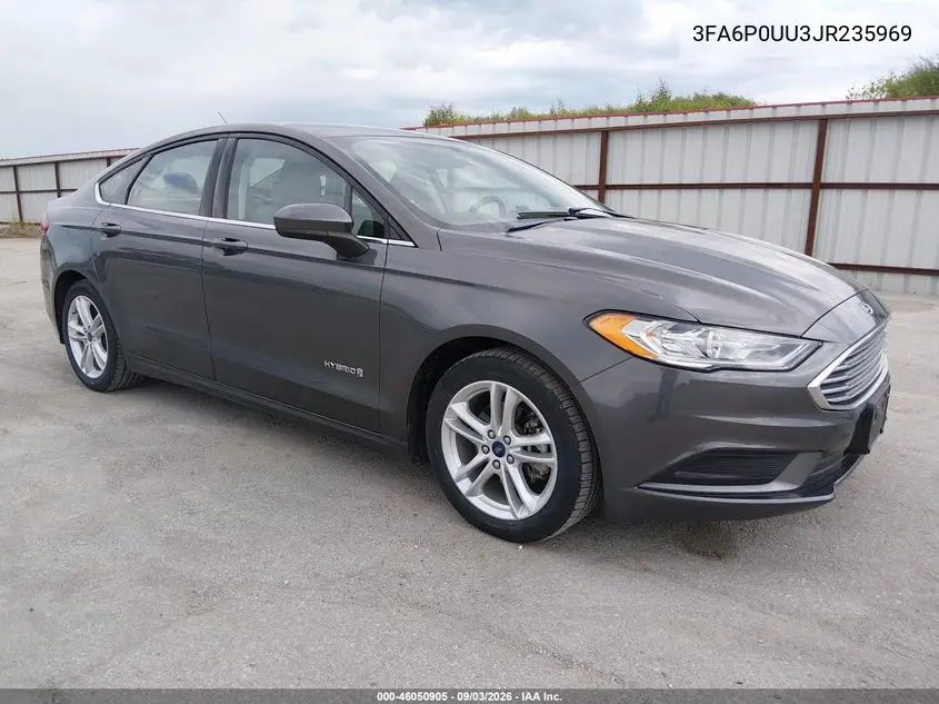 FORD FUSION 2018, VIN 3FA6P0UU3JR235969