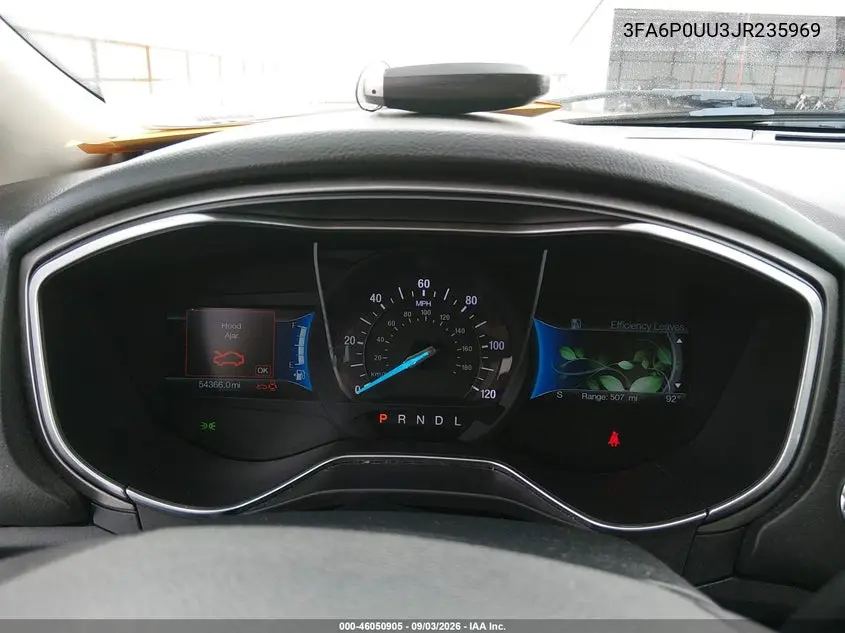 2018 FORD FUSION VIN 3FA6P0UU3JR235969 — фото 7