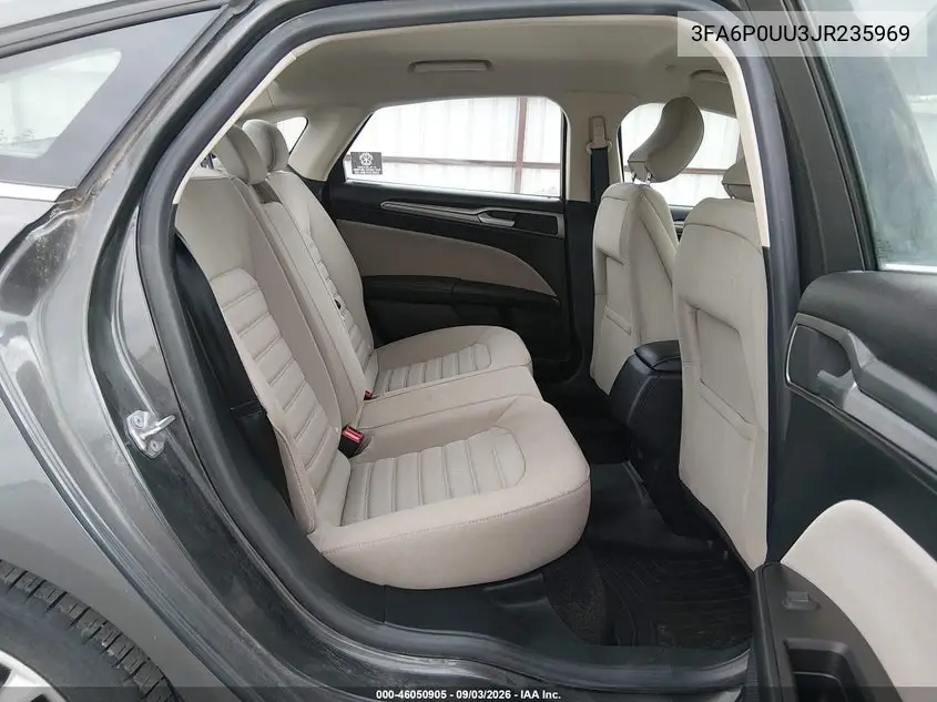2018 FORD FUSION VIN 3FA6P0UU3JR235969 — фото 8
