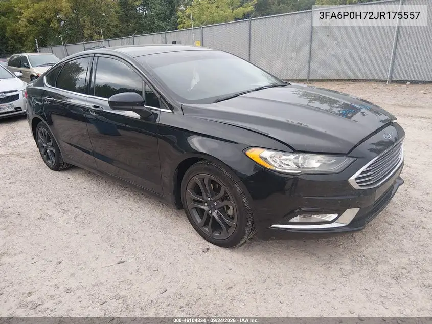 FORD FUSION 2018, VIN 3FA6P0H72JR175557