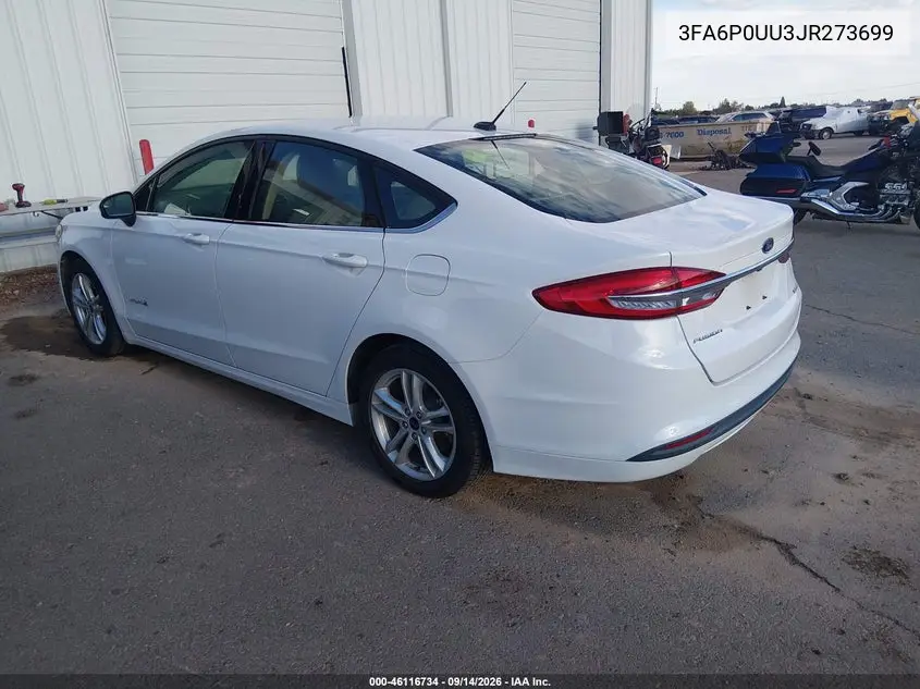 2018 FORD FUSION VIN 3FA6P0UU3JR273699 — фото 3
