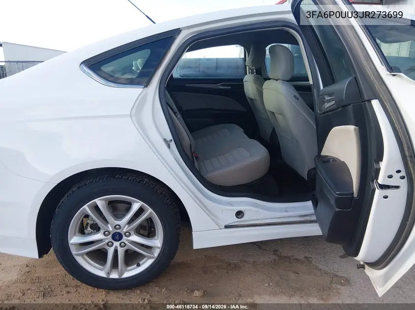 2018 FORD FUSION VIN 3FA6P0UU3JR273699 — фото 8
