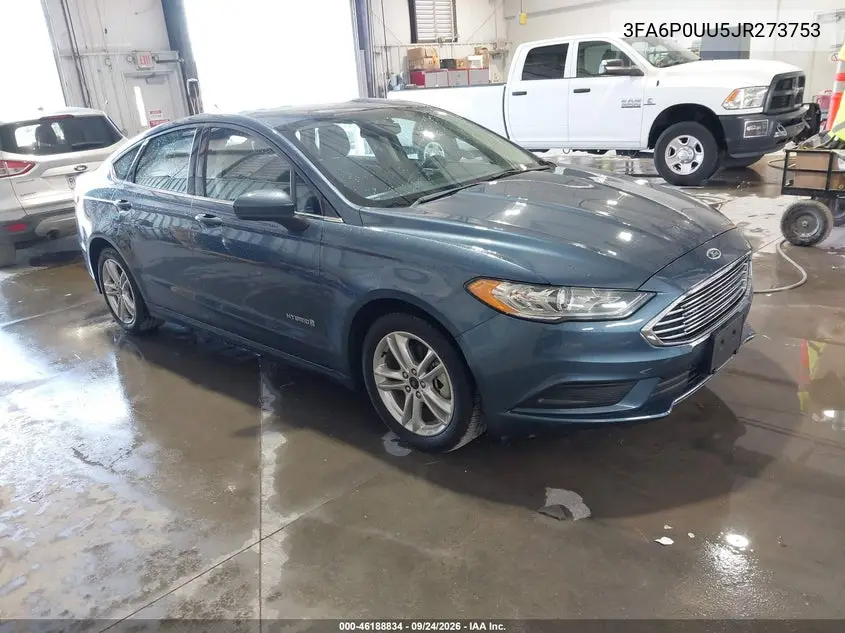 FORD FUSION 2018, VIN 3FA6P0UU5JR273753