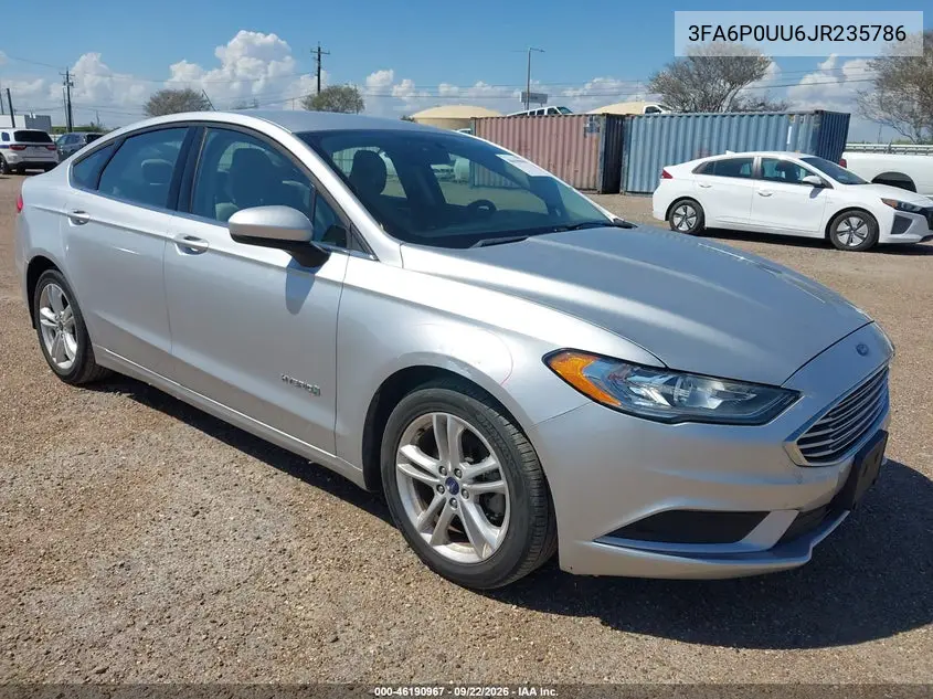 FORD FUSION 2018, VIN 3FA6P0UU6JR235786