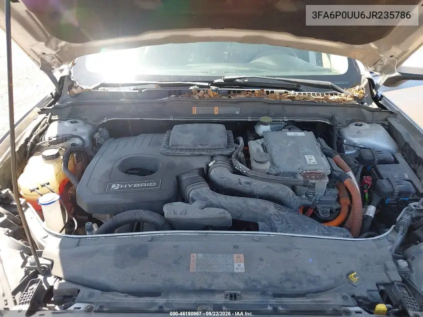 2018 FORD FUSION VIN 3FA6P0UU6JR235786 — фото 10