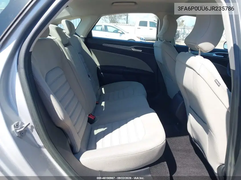 2018 FORD FUSION VIN 3FA6P0UU6JR235786 — фото 8