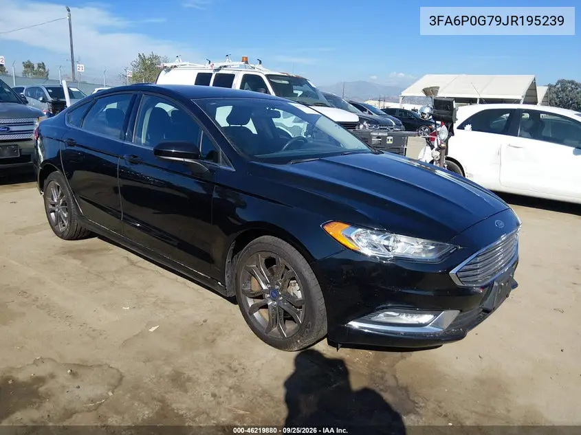 FORD FUSION 2018, VIN 3FA6P0G79JR195239