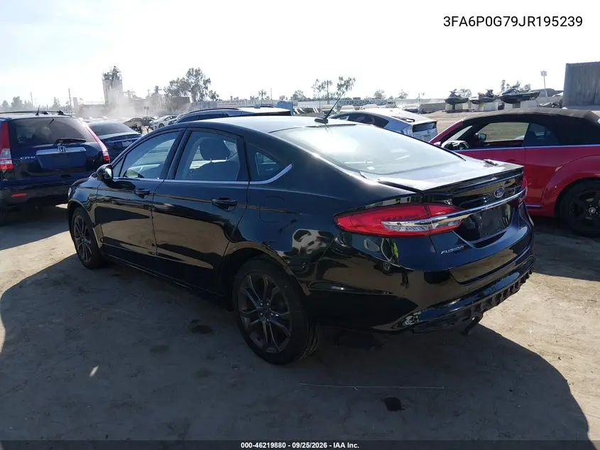 2018 FORD FUSION VIN 3FA6P0G79JR195239 — фото 3