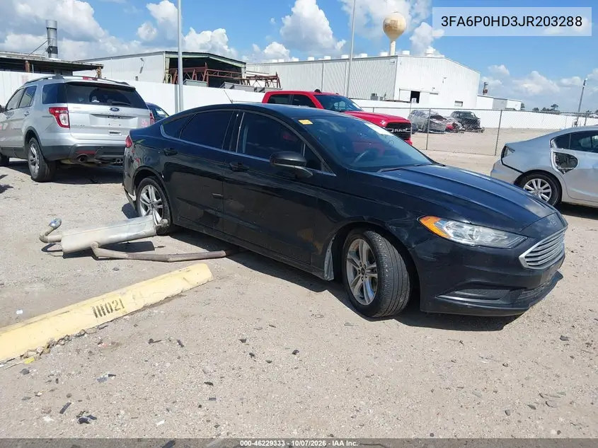 FORD FUSION 2018, VIN 3FA6P0HD3JR203288