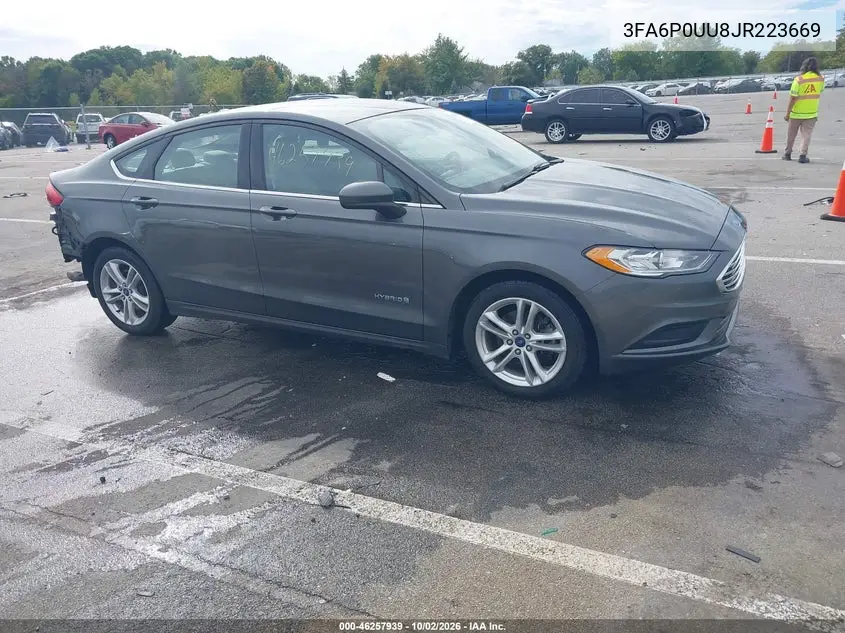 FORD FUSION 2018, VIN 3FA6P0UU8JR223669