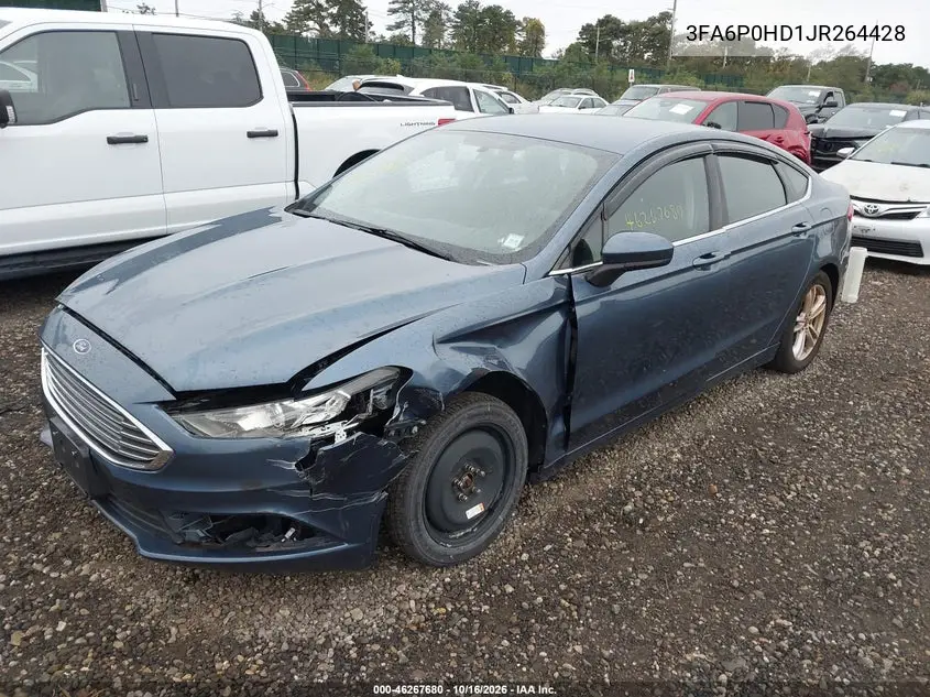 2018 FORD FUSION VIN 3FA6P0HD1JR264428 — фото 2