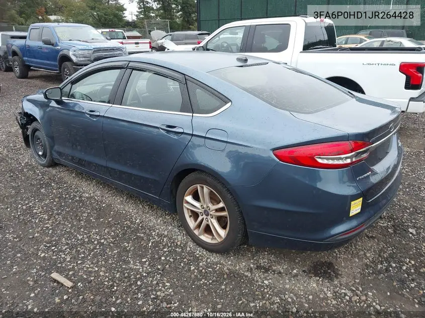 2018 FORD FUSION VIN 3FA6P0HD1JR264428 — фото 3