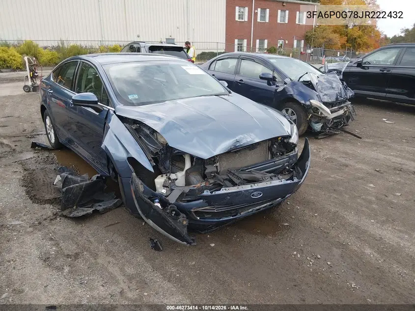 FORD FUSION 2018, VIN 3FA6P0G78JR222432