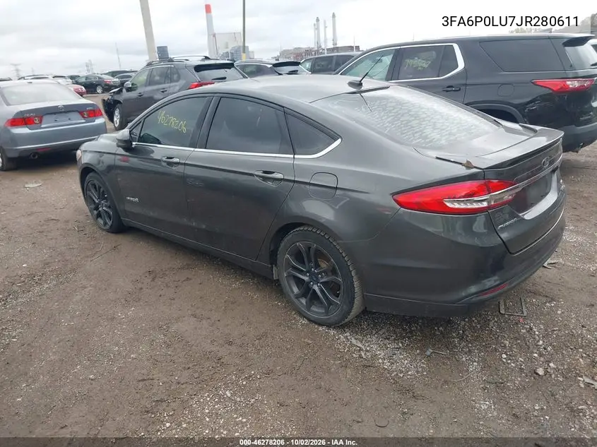 2018 FORD FUSION VIN 3FA6P0LU7JR280611 — фото 3