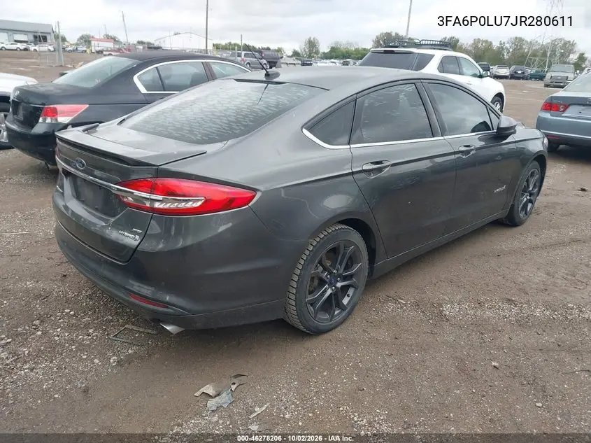 2018 FORD FUSION VIN 3FA6P0LU7JR280611 — фото 4