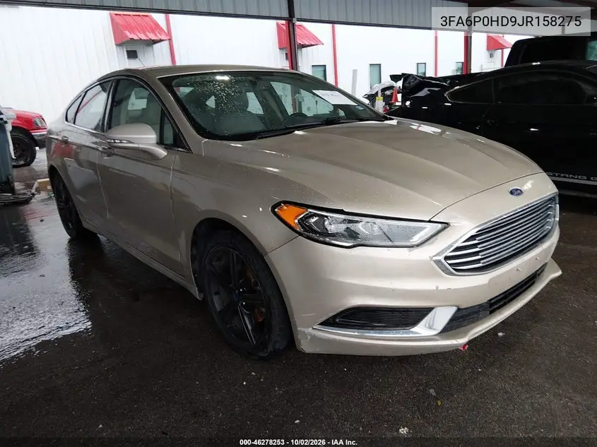 FORD FUSION 2018, VIN 3FA6P0HD9JR158275
