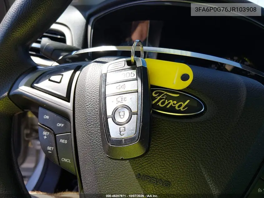 2018 FORD FUSION VIN 3FA6P0G76JR103908 — фото 11