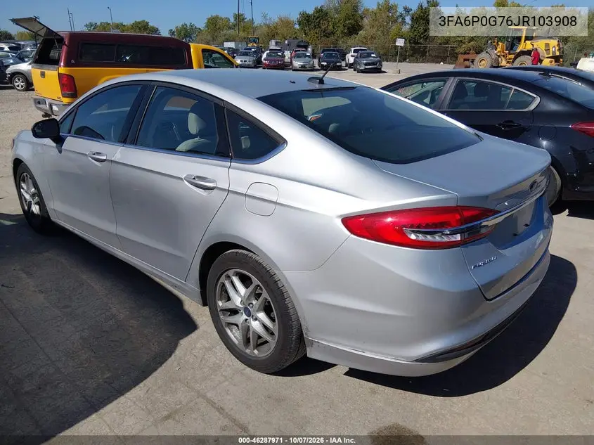 2018 FORD FUSION VIN 3FA6P0G76JR103908 — фото 3