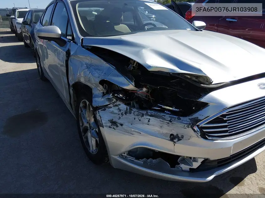 2018 FORD FUSION VIN 3FA6P0G76JR103908 — фото 6