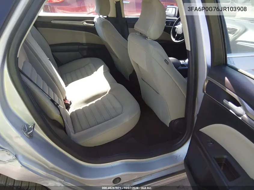 2018 FORD FUSION VIN 3FA6P0G76JR103908 — фото 8